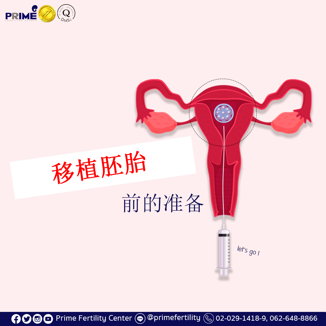 การเตรียมตัวก่อนการย้ายตัวอ่อนเข้าสู่โพรงมดลูก Chi