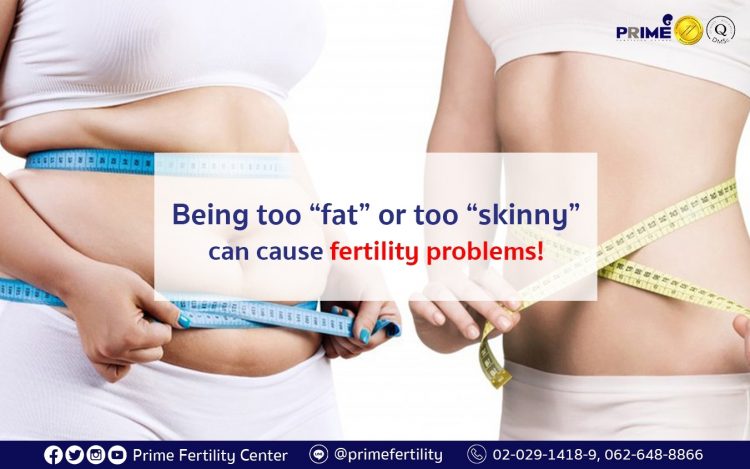 Being too fat or too skinny can cause fertility problems! Is it true?