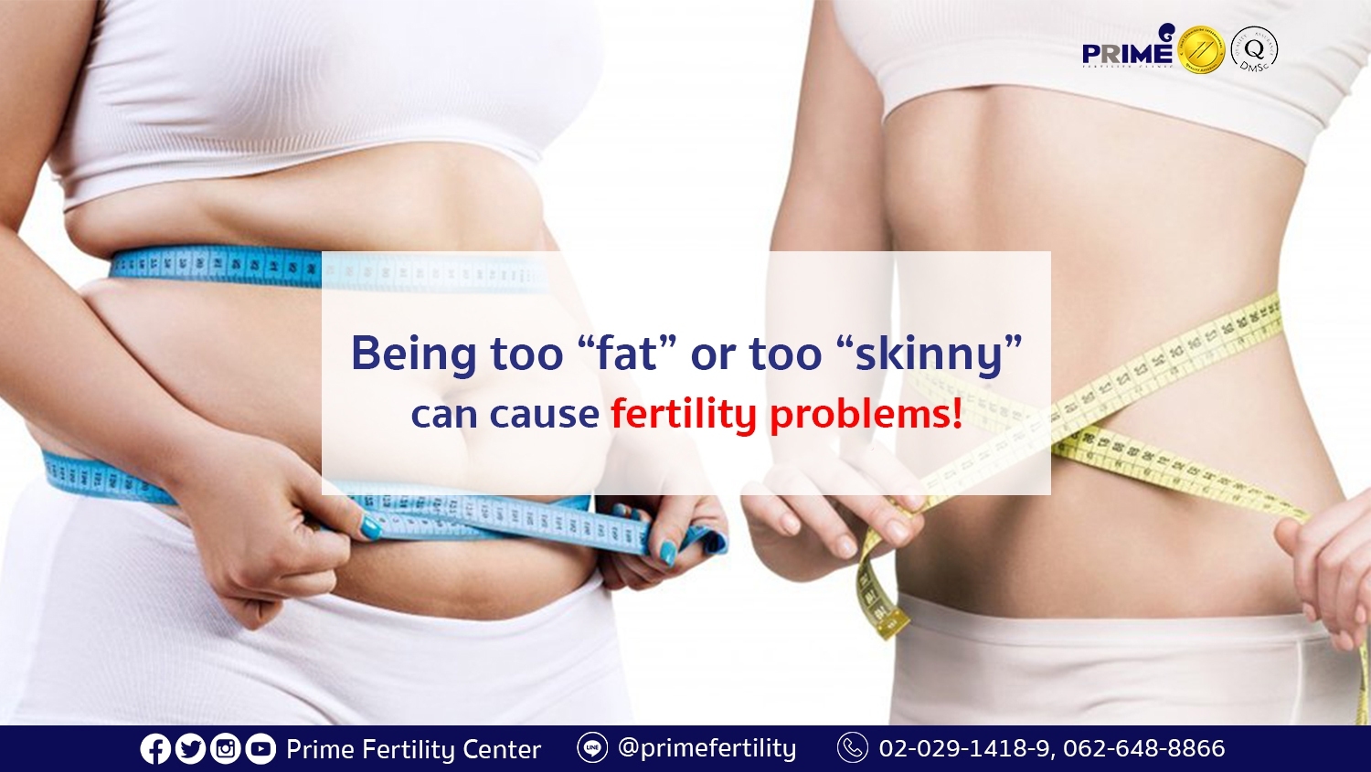 Being too fat or too skinny can cause fertility problems! Is it true?