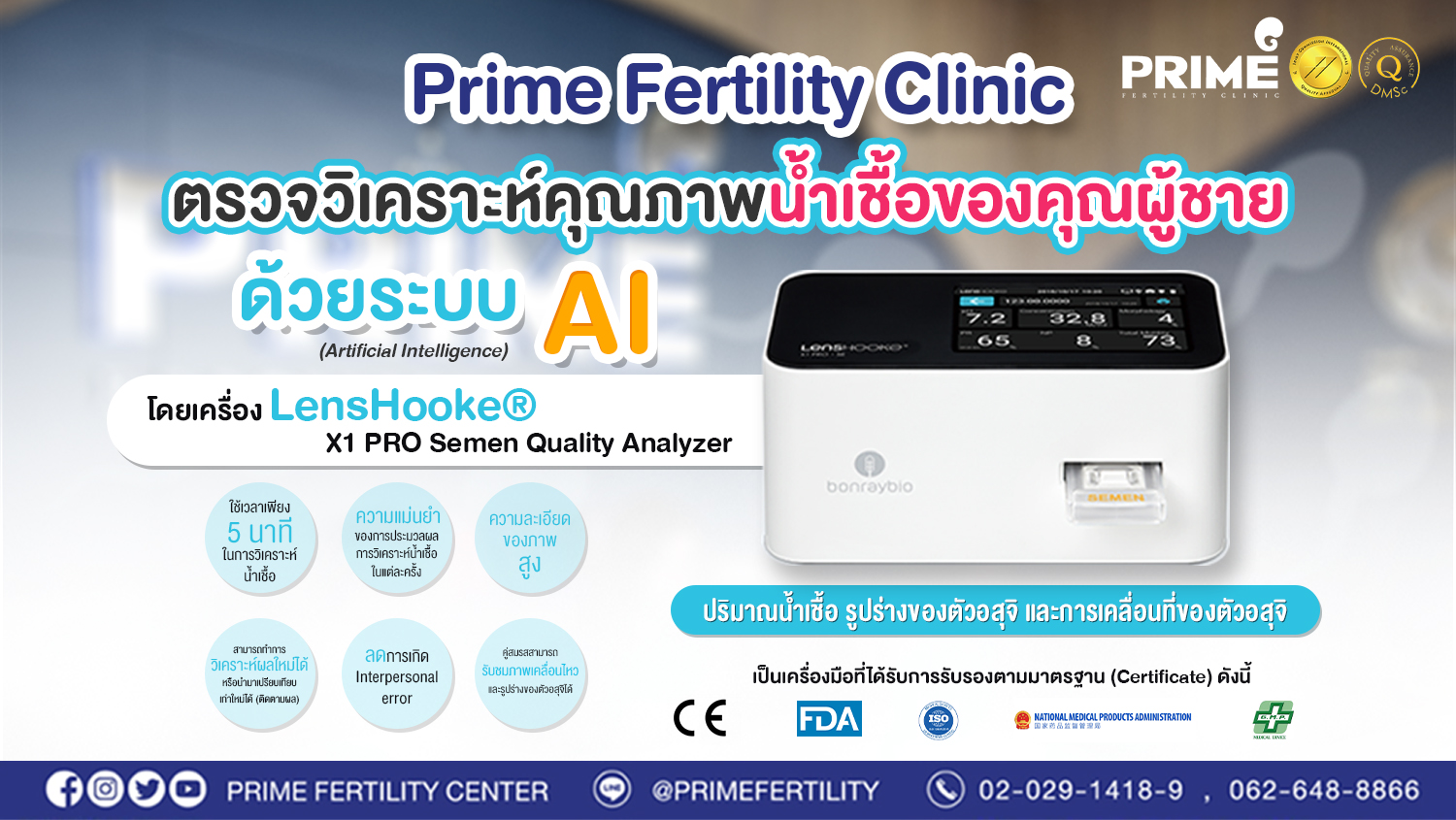 การตรวจวิเคราะห์คุณภาพน้ำเชื้อด้วย Lenshooke