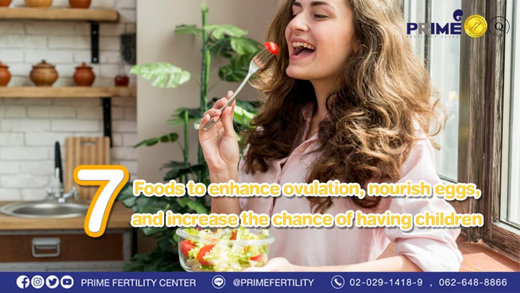 7 Foods to enhance ovulation, nourish eggs, and increase the chance of having children - ปก 7 อากหารกระตุนไข่ตก ขนาดเว็บไซต์ ปก 7 อากหารกระตุนไข่ตก ขนาดเว็บไซต์