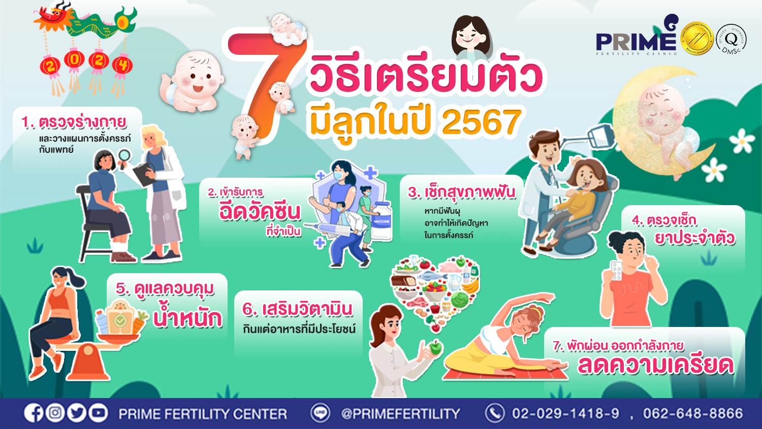 7 วิธีเตรียมตัวมีลูกในปี 2567