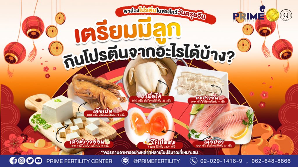 พาส่องโปรตีนในของไหว้วันตรุษจีน เตรียมมีลูกกินโปรตีนจากอะไรได้บ้าง web