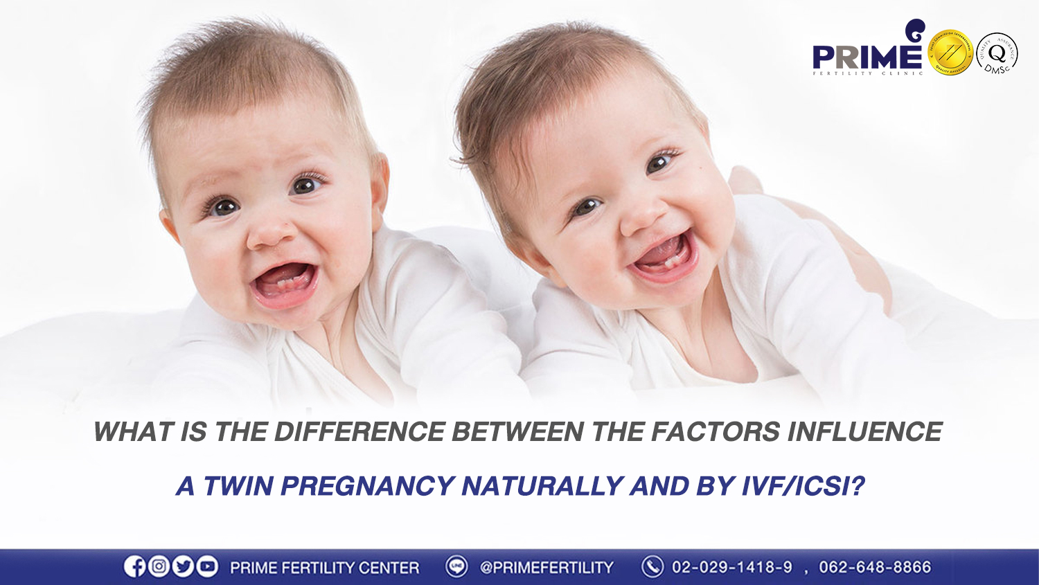 What is the difference between the factors influence a twin pregnancy naturally and by IVF/ICSI?