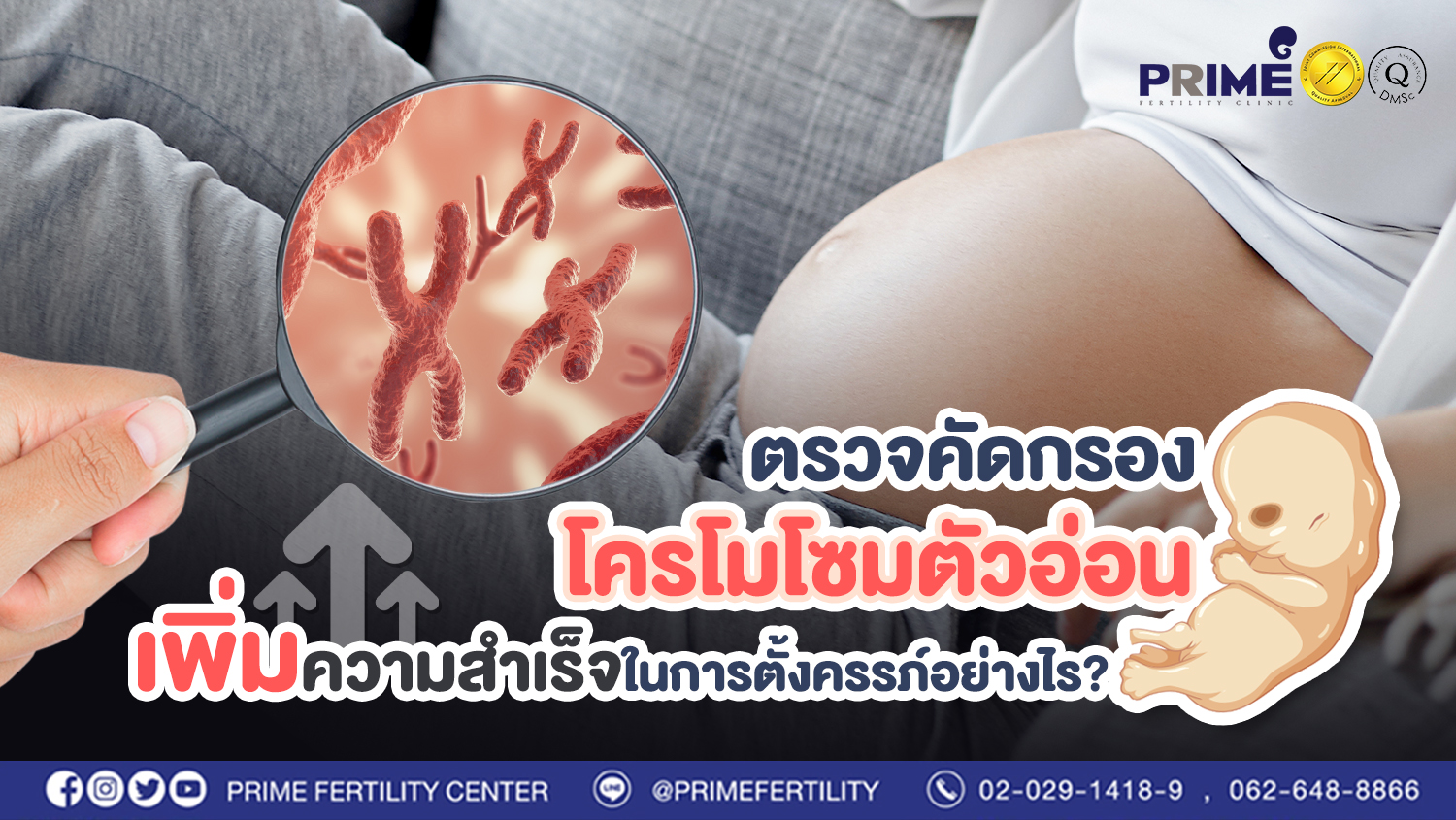 ตรวจคัดกรองโครโมโซมตัวอ่อน เพิ่มความสำเร็จในการตั้งครรภ์อย่างไร?