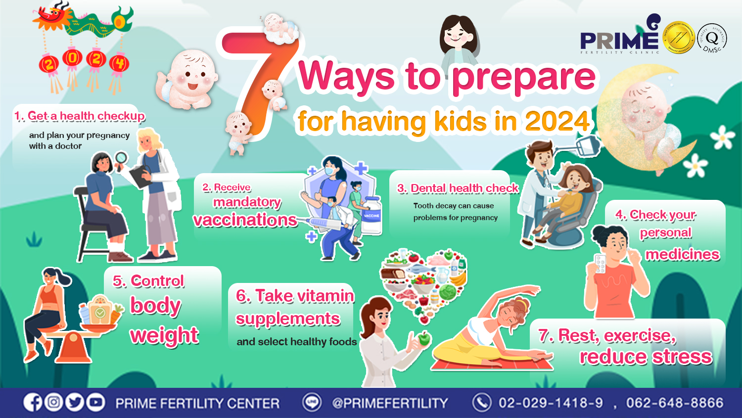7  Ways to prepare for having kids in 2024