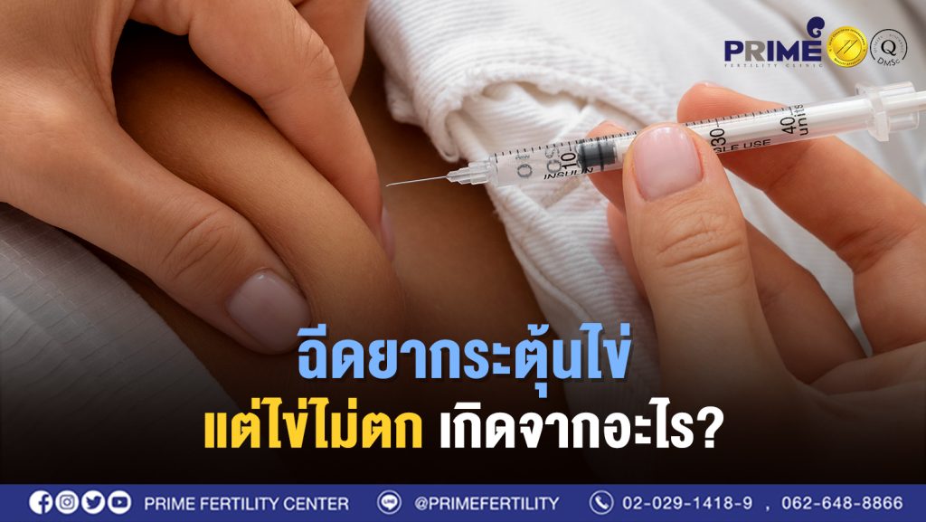 ฉีดยากระตุ้นไข่แต่ไข่ไม่ตก เกิดจากอะไร web