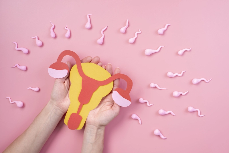 ฝันเป็นจริงกับ IUI เลือกเพศ 8 สิ่งที่จะช่วยให้คุณตัดสินใจ - still life ovary surrounded by spermatozoid 1 ทำ IUI เลือกเพศสำเร็จ