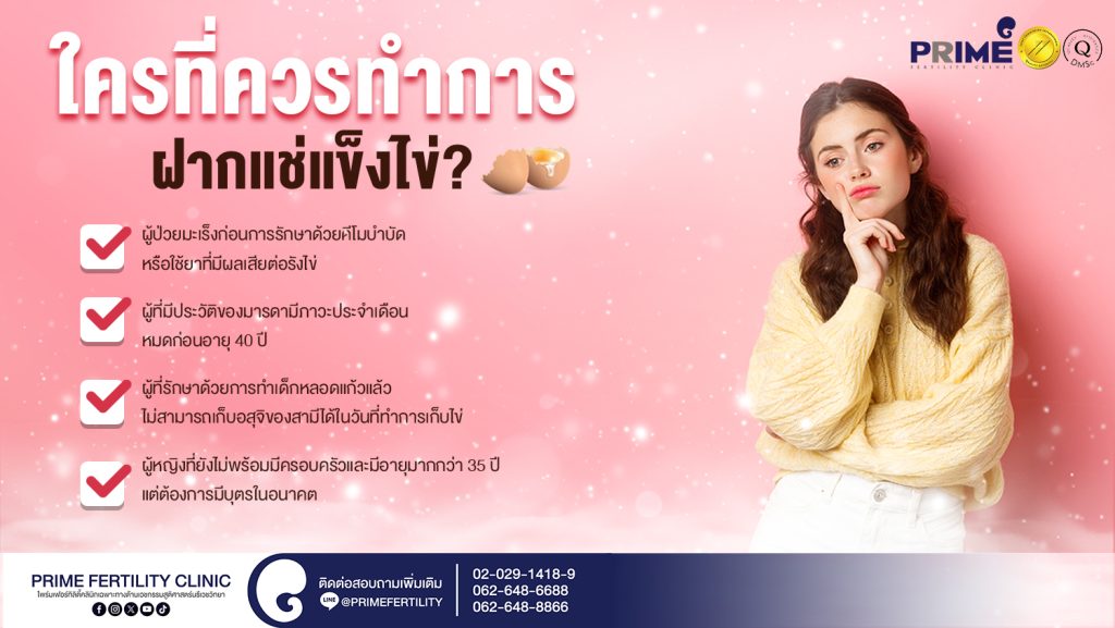 ใครที่ควรทำการฝากแช่แข็งไข่ เวป