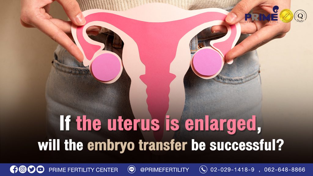If the uterus is enlarged, will the embryo transfer be successful? - มดลูกโต ใส่ตัวอ่อนมีโอกาสท้องหรือไม่ web มดลูกโต ใส่ตัวอ่อนมีโอกาสท้องหรือไม่ web